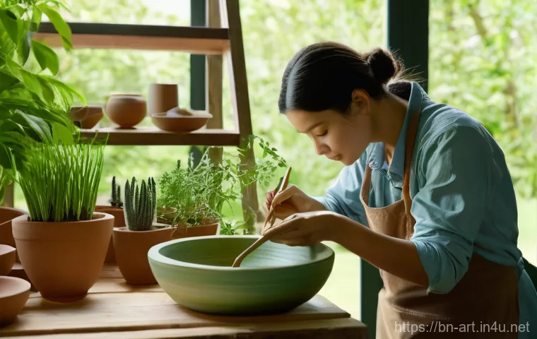 미술 교육과 세라믹 아트 - **Prompt 2: Digital Art Education - Embracing Future Creativity**
    "A dynamic scene in a brightly...
